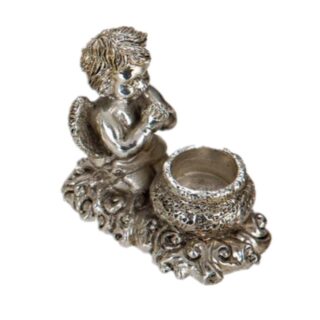 Επιτραπέζιo κηροπήγιο Αγγελάκι 925 silver 03S-402  2 ΤΕΜ ΣΕΤ