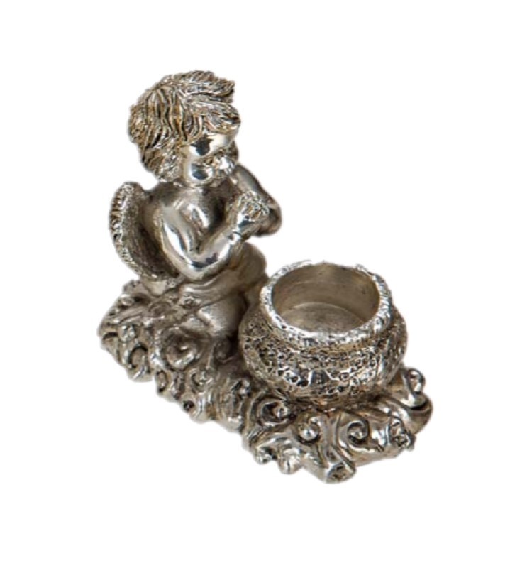 Επιτραπέζιo κηροπήγιο Αγγελάκι 925 silver 03S-402 2 ΤΕΜ ΣΕΤ
