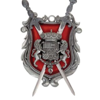 Διακόσμηση τοίχου οικόσημο αντίκα 590-1 28 x 18 cm - Ασημί