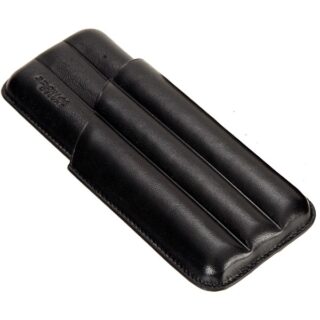 Δερμάτινη πουροθήκη σε μαύρο χρώμα bronica για 3  πούρα