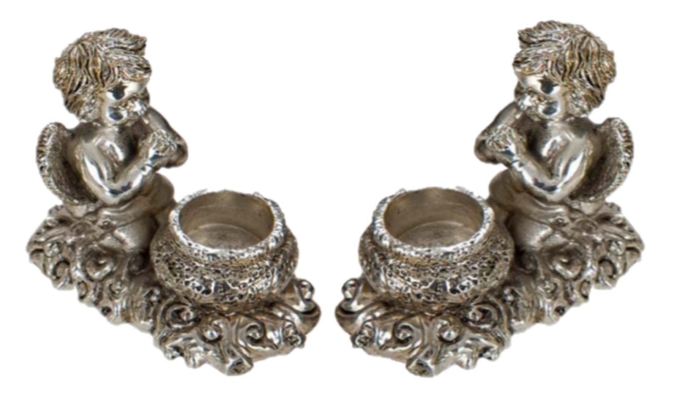 Επιτραπέζιo κηροπήγιο Αγγελάκι 925 silver 03S-402 2 ΤΕΜ ΣΕΤ - Image 3