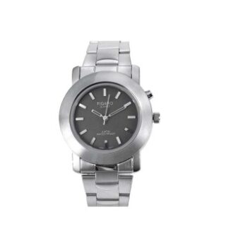 Ανδρικο Ρολόι με Μπρασελέ με Ασημί Λουράκι 1665