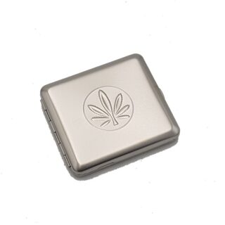 Ταμπακιέρα Τσιγάρων bronica 100 size με φυλλο κανναβης