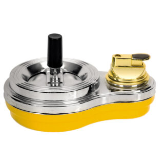 Σετ σταχτοδοχειο με αναπτηρα yellow