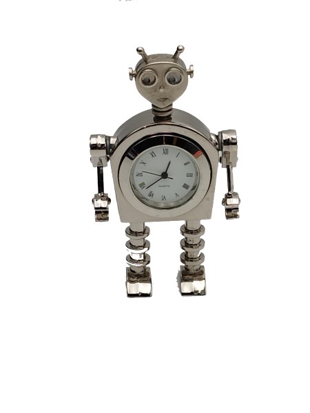 Επιτραπεζιο ρολοι stainless steel robot Prince