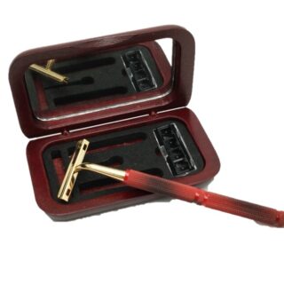 Σετ Ξυρίσματος σε Ξύλινη Κασετίνα ταξιδιών