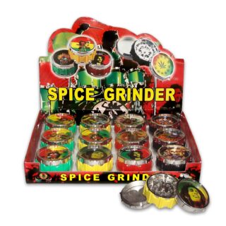 Τρίφτης καπνού ράστα ragga τριπλος μεταλλικος (Τυχαίας επιλογής σχεδίου )