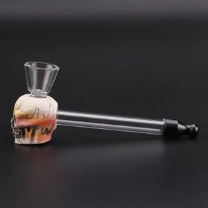 Γυάλινο Πιπάκι hemp νεκροκεφαλή 11,5mm