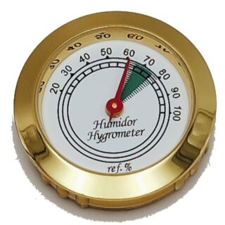 Αναλογικό Υγρόμετρο μεταλλικό σε Χρυσό χρώμα.