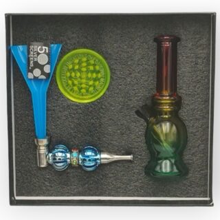 Σετ Γυάλινο Bong xxx mini 12 cm.Amsterdam 2 sertiko