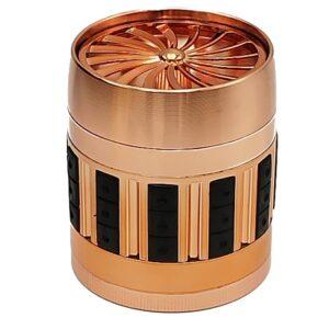 Τρίφτης καπνού  5 PARTS METAL GRINDER HERB SERTIKO ALUMINIU 63MM GOLD