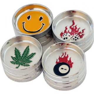 Τρίφτης καπνού sertiko Metal Grinder 2 parts σε διάφορα σχέδια mix