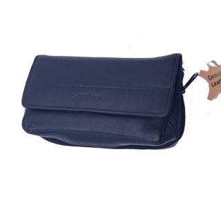 Μαύρη Διπλή Δερμάτινη Θήκη Πίπας καπνού Over-Top