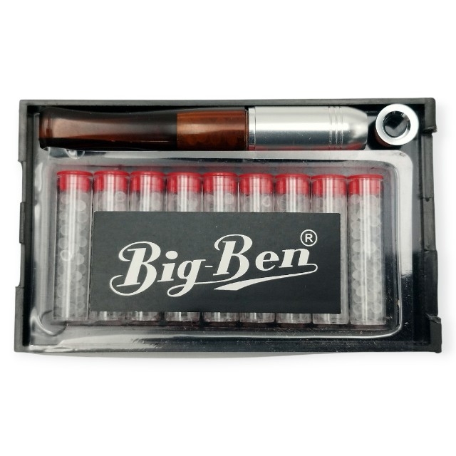 Πίπα τσιγάρου Big Ben holder Brown & Silver